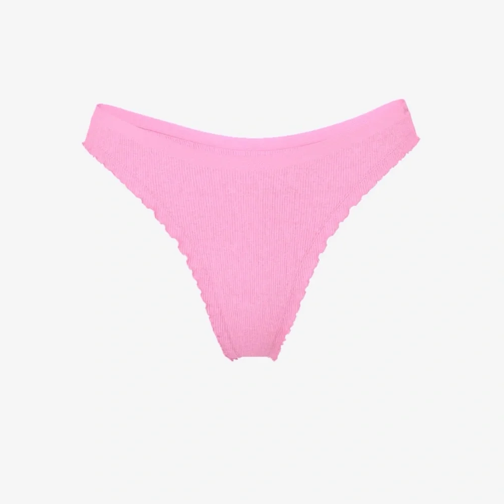 3 ct - Victoria's Secret Pink Ruffle Lettuce Trim Panties - Picture 3 of 5